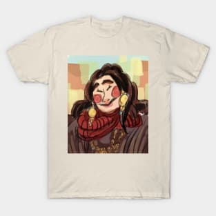 Portrait colorful lady T-Shirt